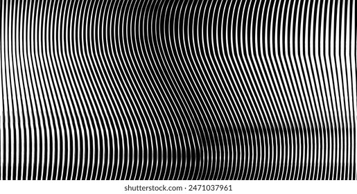 black and white wavy lining backgrounds illustration