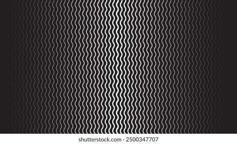 Black and white wavy seamless pattern vector image for backdrop or presentation