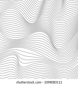 black and white wavy stripes background