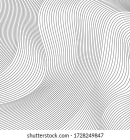 black and white wavy stripes background