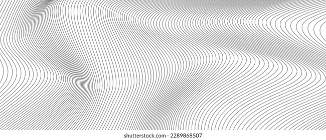 black and white wavy stripes background