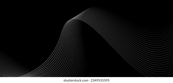 schwarz-weißer Streifen-Hintergrund. Vektorgrafik