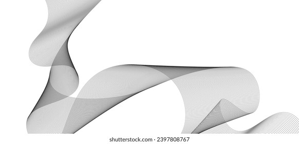 fondo de rayas onduladas en blanco y negro. Ilustración del vector