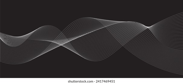 schwarz-weißer Streifen-Hintergrund. Vektorgrafik