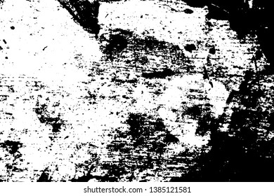 Black and white weathered board texture. Wooden surface traced vector background. Detailed natural texture. Abstract monochrome ornament. Grungy distressed foreground. Noisy vintage effect overlay