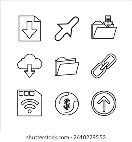Black and white web icon