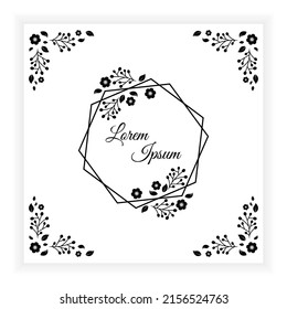 Black and White Wedding Invitation Background Design