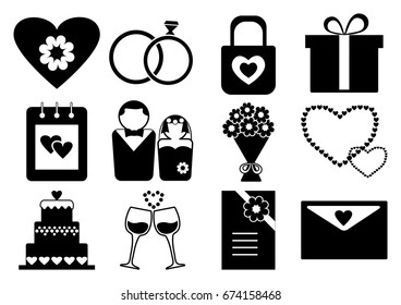 Wedding And Black And White Vector Stock Images, Royalty-Free Images