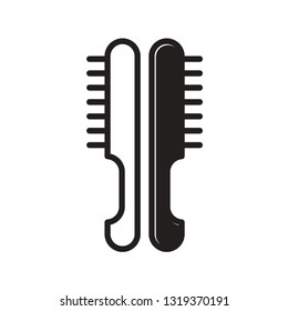 black and white wire brush isolated on white vector illustration