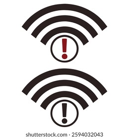 Black and White Wireless Signal Icon – Wi-Fi Connectivity Symbol Representing Internet Access, Network Communication, Digital Connection, and Modern Technology for Wireless Data Transmission