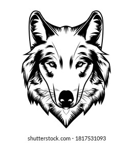 Wolf Face Outline Hd Stock Images Shutterstock