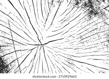 Black and White Wood Grain Vector Illustration Design Element