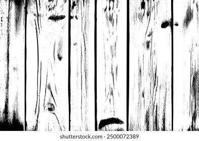  Black and white wood texture background. Old Planks Overlay Background for your design. Vector illustration. Grunge black detailed texture. Vector background. Distress Dry Wooden Overlay Texture.