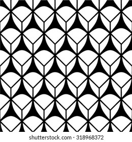 Black and white woven texture background - seamless pattern, vector graphics 