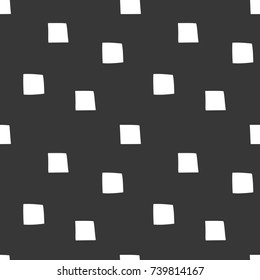 Black and white wrapping paper. Vector seamless geometric pattern.