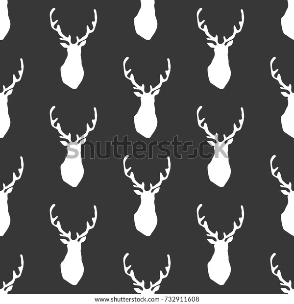 Black White Wrapping Paper Vector Seamless Stock Vector (Royalty Free ...