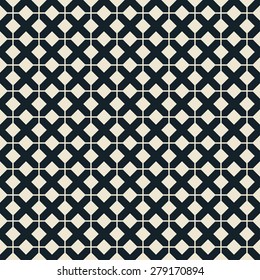 Black And White X Shape Pattern. Can By Tiled Seamlessly.