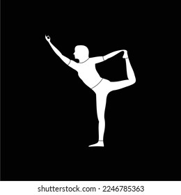 black and white yoga sports are simple and elegant, suitable for use in all fields, especially those related to the world of sports