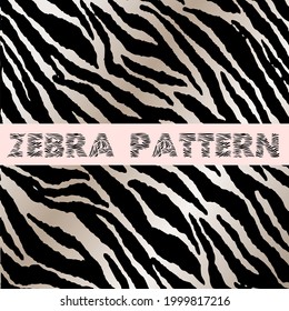Black and white zebra pattern for texture printing, wrapping, wallpaper, textile print
