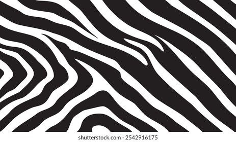 Black and White Zebra Print Background – Bold, Abstract Animal Pattern Design