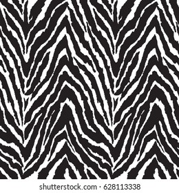 Black And White Zebra Print ~ Seamless Background