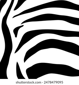 Black and white zebra stripe design