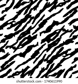 black and white zebra stripe pattern fashion design