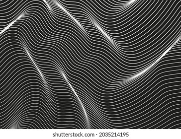 Black and white zebra stripes pattern abstract background. Vector illustration