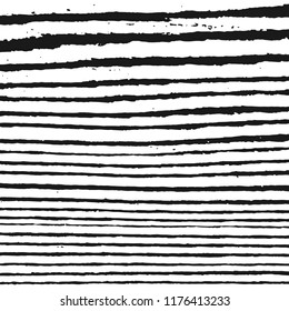 Black And White Zebra Texture Background. Abstract Ripped Strips. Grunge Design Elements. Vector Monochrome Illustration, Eps 10.
