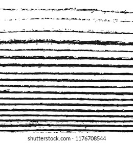 Black And White Zebra Texture Background. Abstract Ripped Strips. Grunge Design Elements. Vector Monochrome Illustration, Eps 10.