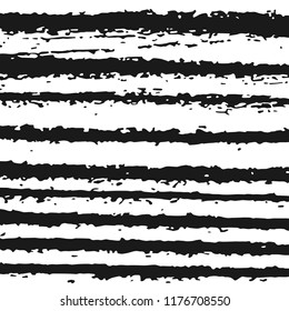 Black And White Zebra Texture Background. Abstract Ripped Strips. Grunge Design Elements. Vector Monochrome Illustration, Eps 10.