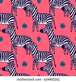 black and white zebra vector illustration