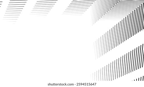 Black and white zig zag line pattern abstract background for backdrop or fabric style