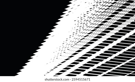 Black and white zig zag line pattern abstract background for backdrop or fabric style