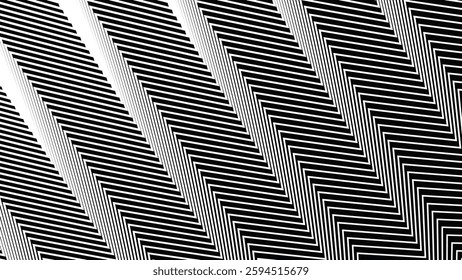 Black and white zig zag line pattern abstract background for backdrop or fabric style