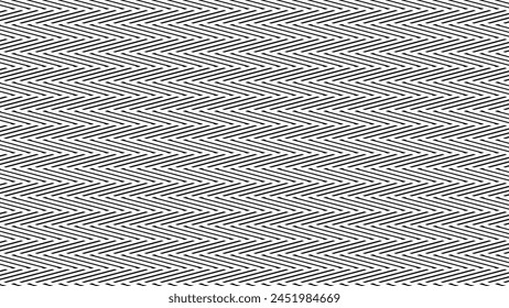 Black and white zig zag pattern background for fabric style or texture element