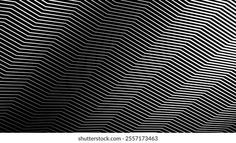Black and white zig zag stripes line pattern abstract background for backdrop or fabric style