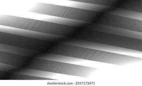Black and white zig zag stripes line pattern abstract background for backdrop or fabric style