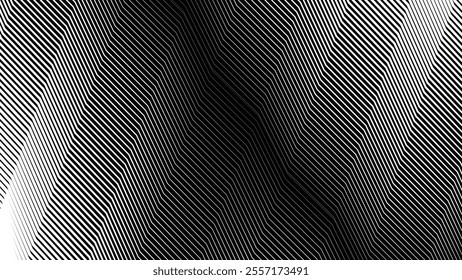 Black and white zig zag stripes line pattern abstract background for backdrop or fabric style