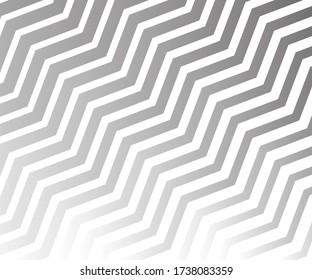 Black and white zigzag chevron pattern. Simple and modern vintage background. web design, greeting card, textile, Eps 10 vector illustration