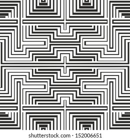 Black and white zigzag pattern