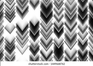 Black and white zigzag pattern. Stylish, elegant background for printing, web banners, Wallpapers, covers, decoration, Wallpaper. Vector illustration
