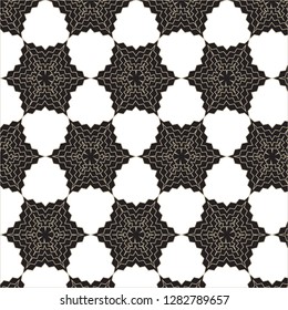 Black and whitel geometric pattern abstract vector background. Modern stylish texture.