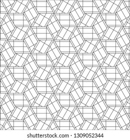 Black and whitel geometric pattern abstract vector background. Modern stylish texture.