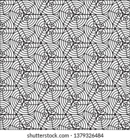 Black and whitel geometric pattern abstract vector background. Modern stylish texture.