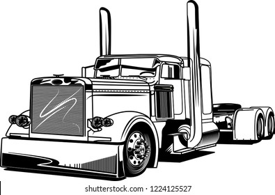 Black and WhiteTruck 