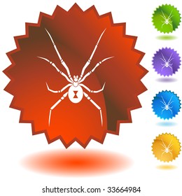 black widow spider badge