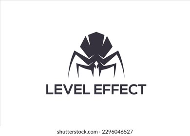 Black widow spider logo design animal insect icon symbol 