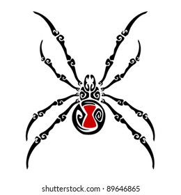 Black Widow Spider Tattoo