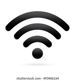 Black Wifi Icon Wireless Symbol On Stock Vector Royalty Free